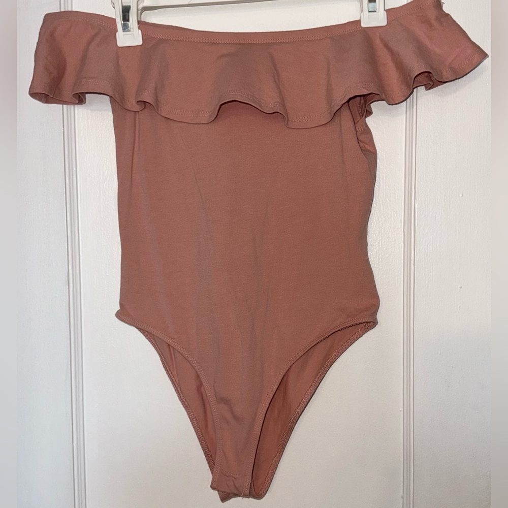 Pink off the shoulder Body Suit